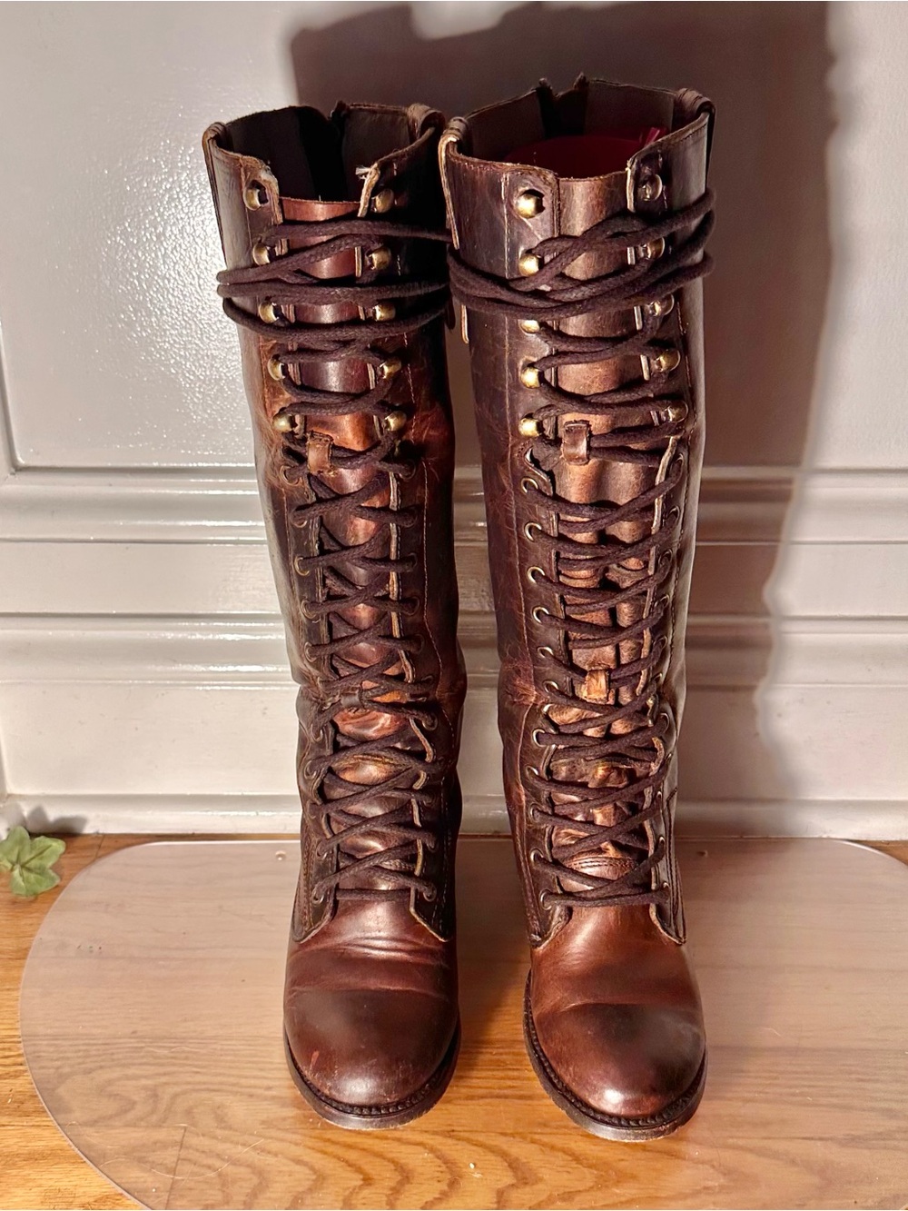 Freebird by Steven Vintage Brown Cognac Granny boots